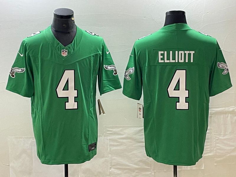 Men Philadelphia Eagles 4 Elliott Green 2023 Nike Vapor F.U.S.E. Limited NFL Jerseys